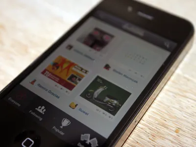Dribbble APP iPhone app app design application design dribbble interface iphone noise photoshop smartphone ui