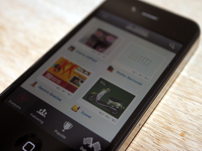 Dribbble APP iPhone app app design application design dribbble interface iphone noise photoshop smartphone ui