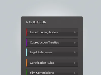 Navigation menu navigation ui