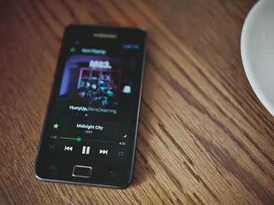 Spotify for Android android audio cream google holo ice ics interaction design mobile music player sandwich spotify ui user interface ux visual design work