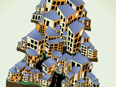 Urban Forest poster illustration poster