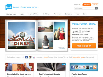 Home Exploration #1 blurb books branding button hero ui ux web design wood