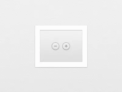 PSD - Plus/Minus Buttons - Freebie button clean clear freebie light psd ui