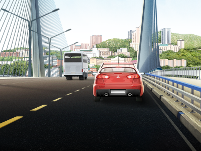 Golden Horn Bay bridge in Vladivostok bridge city evo 10 golden horn bay bridge vladivostok