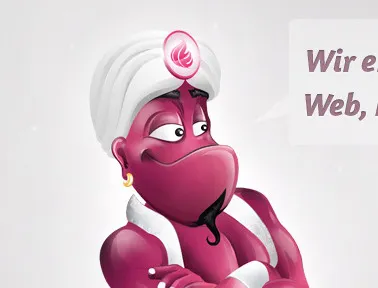 MS Genie agency creative agency design genie magenta magic pink vector wish wishes