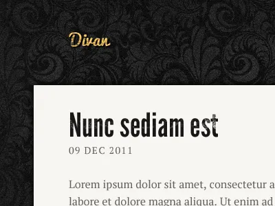 Divan