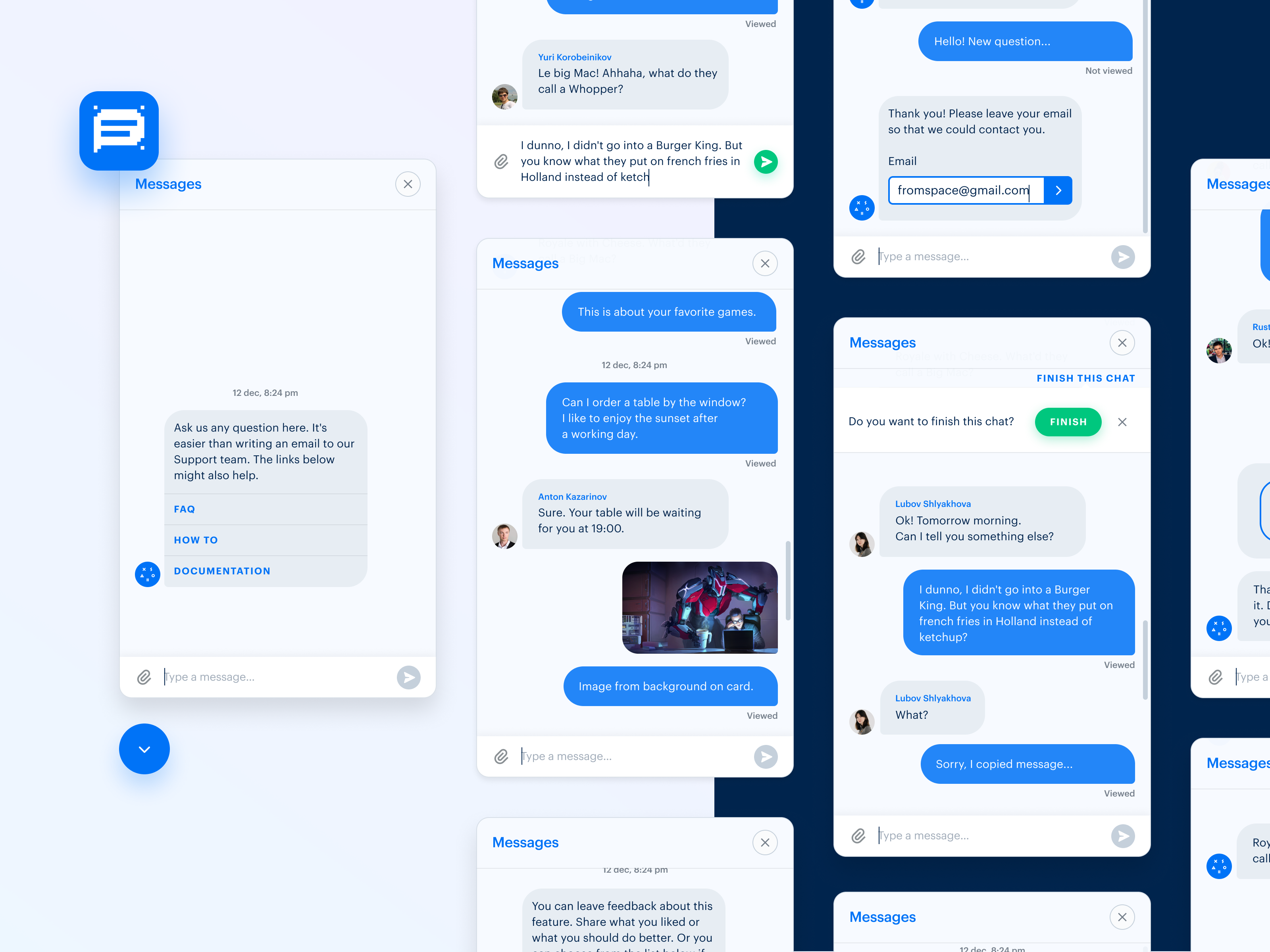 Xsolla Chat Platform b2b design b2c design bubbles chat chat chat design chat platform chat widget conversation message messenger product design support support chat ui design ux design xsolla