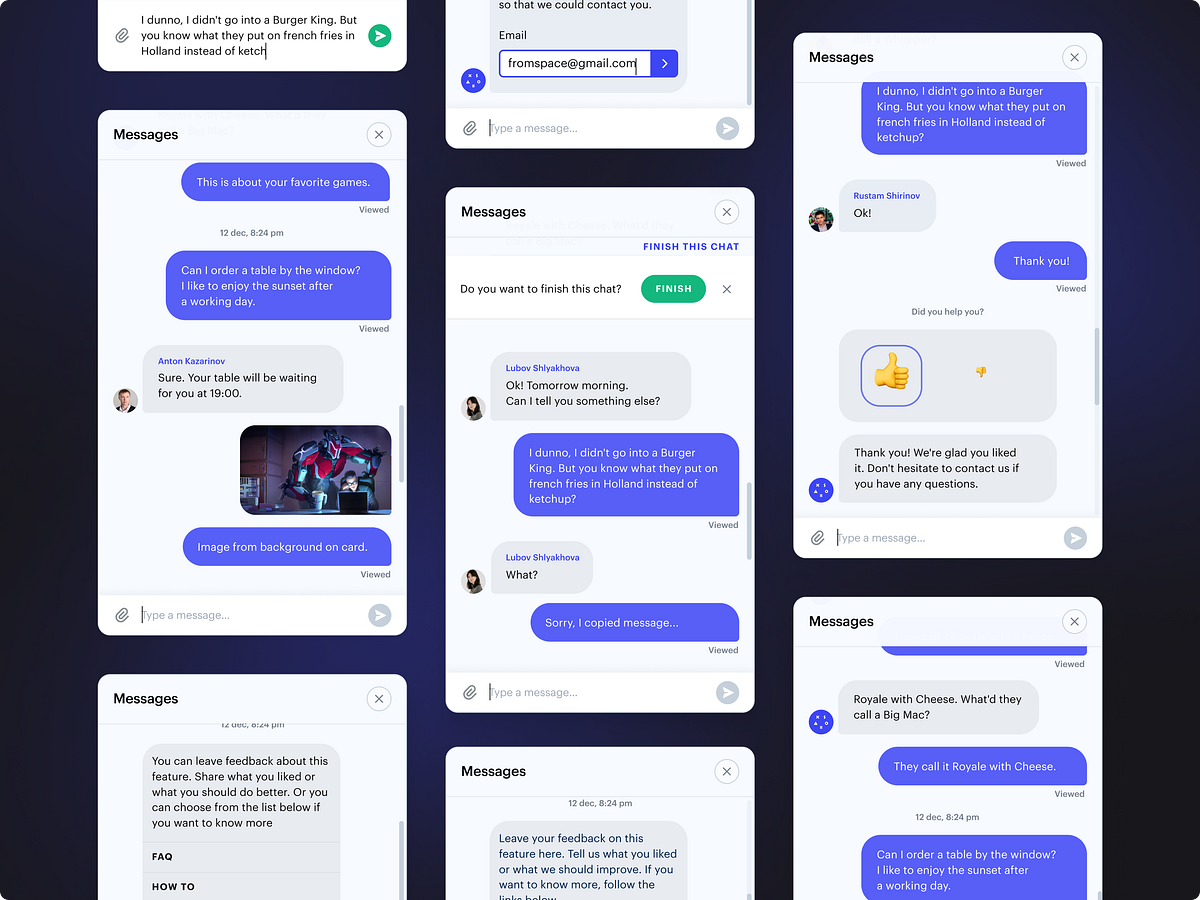 Browse thousands of Chat UI Design images for design inspiration | Dribbble