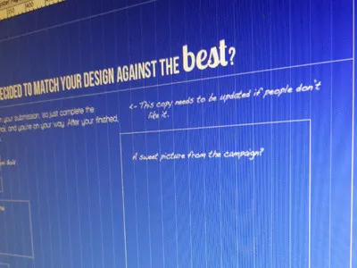 Submission Page for Event blueprint stealthmode wireframe