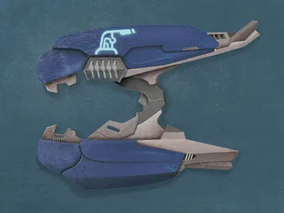 Type-25 gun halo illustration