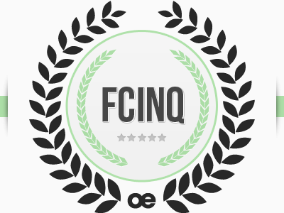 fcinq badge badge fcinq green laurier logo oe optimeasy retro ribbon star vintage