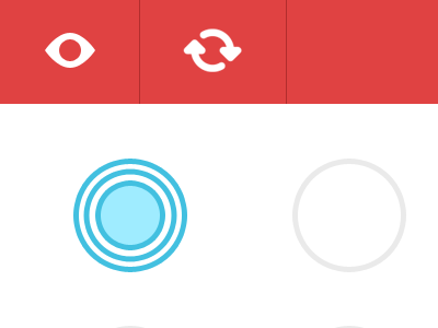 iOS game blue design fun game interface red ui user experience user interface ux