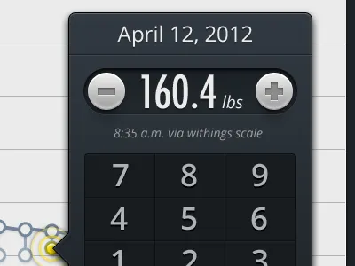 Stepper chart grayscale ipad keypad numbers opensans stepper