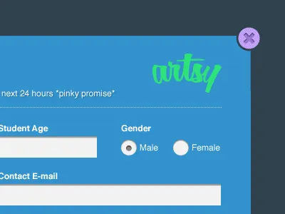artsy [overlay] artsy colors overlay scrolling ui vertical website