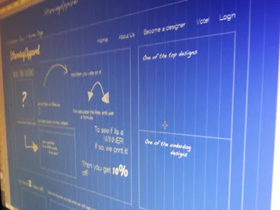 Wireframe Blueprint Style blueprint debut wireframe
