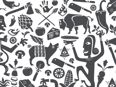 Pizza Illustrations branding chad smith design illustration