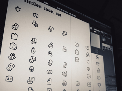 Smilee icon set (under construction) ai emoji icon icons interface smiley ui vector