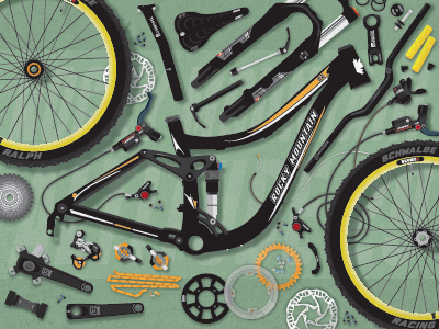 Rocky Mountain Altitude 29 Vector #6 bicycle bike illustration mountain mountain bike mtb rocky vector