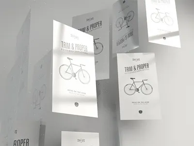 Staff Cuts barber branding collateral typography