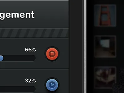 Transfr iPhone app - Queue management app application button interface ios iphone nav bar texture ui