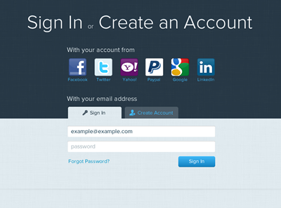 Sign In or Create an Account