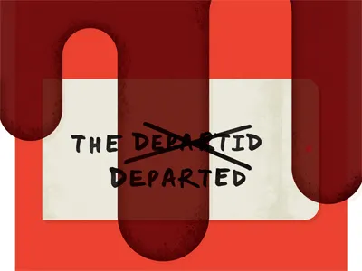 The Departed illustration movie poster the departed