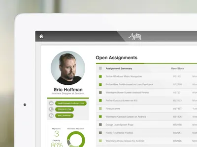Meet Agility interface design ios ipad mobile ui