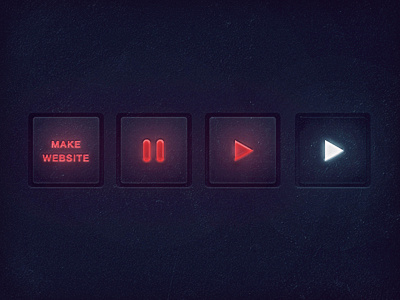 Skynet Btns buttons player sky net ui web design website