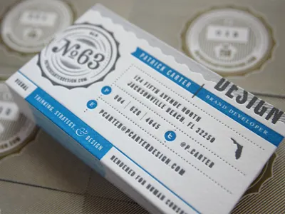 Letterpress Cards badge branding business cards design florida letterpress pantone print seal