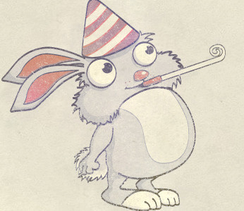 Birthday Rabbit illustration