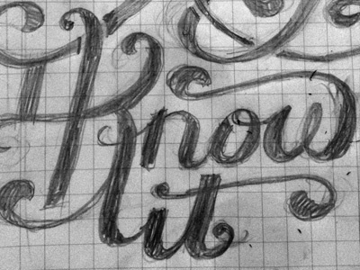 I'm Sexy & I Know It custom lettering custom typography hand lettering illustrative lettering rough sketch typography