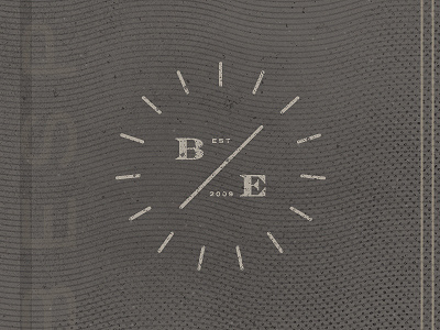 Bespoke Experiences bespoke brand burst engravers experiences gray grey halftone identity lines logo texture wavy lines