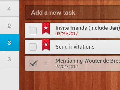 Wunderlist for Android Tablet 6wunderkinder android app badge checkmark duedate list productive ribbon star tablet task today todo wood wunderlist