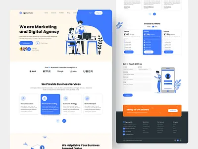 Digital Agency UI Concept agency website best website designer digital agency website homepage landing landing page top website designer web web design website website 2023 website concept website design website redesign website ui