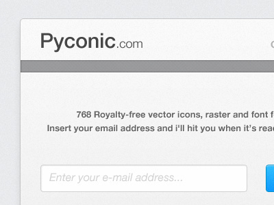Pyconic - Coming Soon Page Design coming soon design ui web website