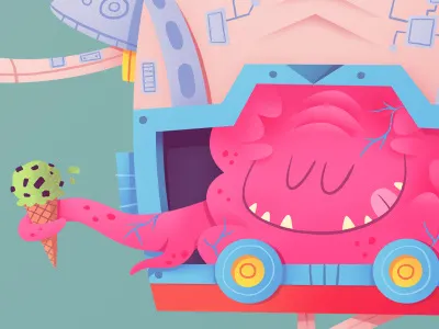 Krang alien blob brain ice cream monster robot teenage mutant ninja turtles villain