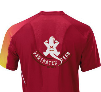 Vantrater running team logotype running sport