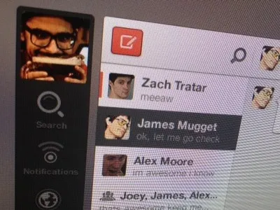 Chat Teaser backplane css3 design html5 ui ux web design