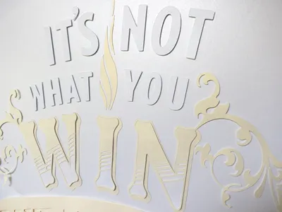 Conqueror Paper Poster conqueror custom type paper poster tactile typography