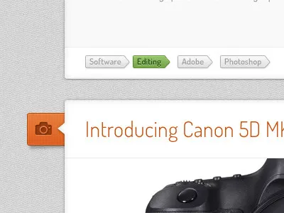 Early version of photo blog :-) blog news photography post ui ux web website