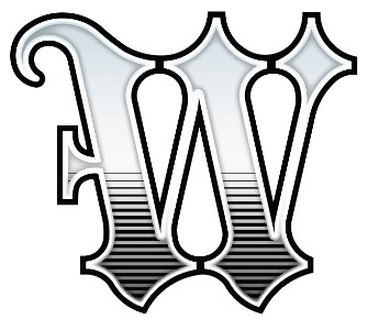 Decorative W font lettering