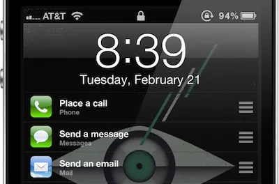 Task sliders on lock screen apple icon icons ios ios 5 ipad iphone ipod lock screen sliders tasks
