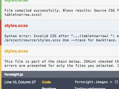Codekit Compressed Log codekit compressed css log ui