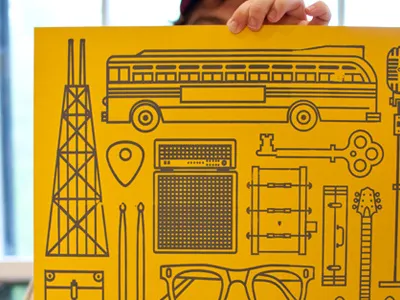 Gig Poster illustration poster screen print