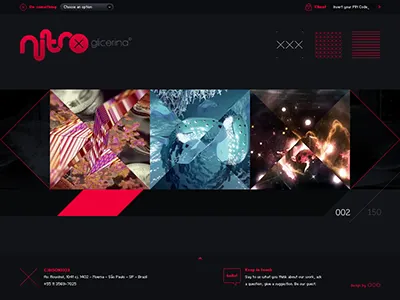 Nitro / Works: Preview button design folio icon icons interface list motion portfolio site ui ux view web website