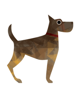 Woof! animal children dog illustration vector