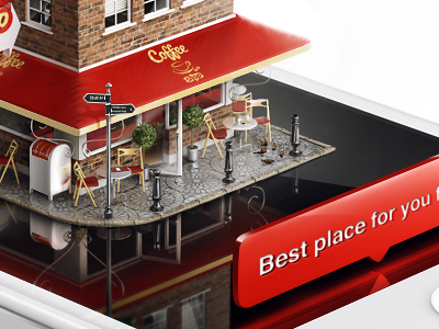 Coffee Shop By Dmitry 3d retoush