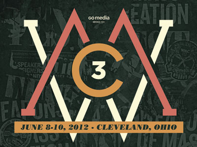 WMC Fest 2012 Poster cleveland monogram poster weapons of mass creation wmc fest