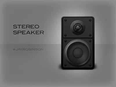 Stereo Speaker braun icon music speaker stereo