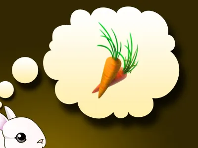 HBD Facebook Cover Photo bubble bunny carrot cover facebook photo rabbit thought